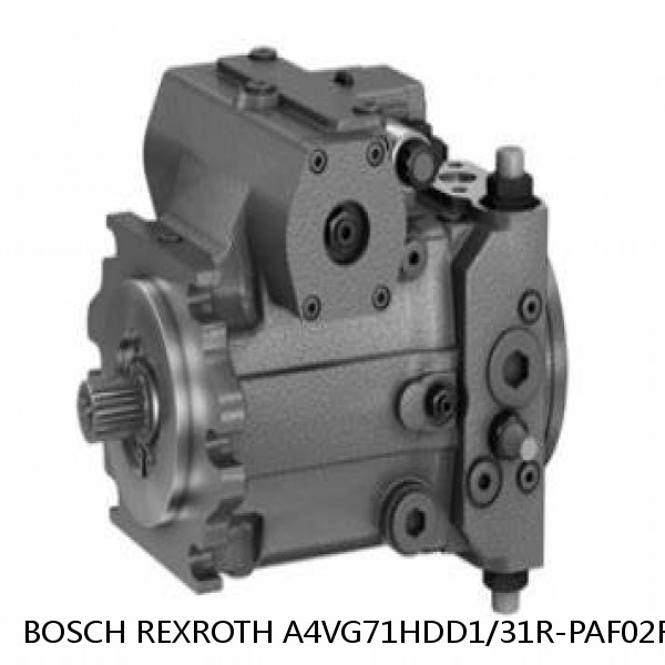 A4VG71HDD1/31R-PAF02F071D *G* BOSCH REXROTH A4VG VARIABLE DISPLACEMENT PUMPS