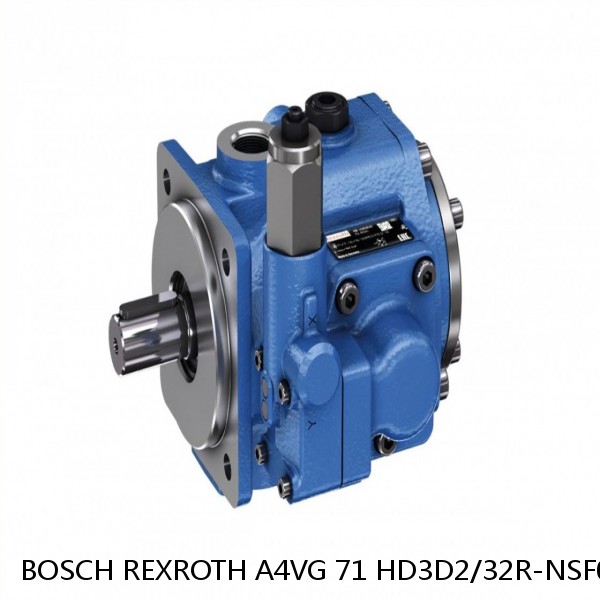 A4VG 71 HD3D2/32R-NSF02F001F BOSCH REXROTH A4VG VARIABLE DISPLACEMENT PUMPS #1 image